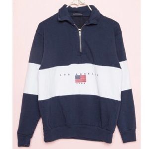 brandy melville Los Angeles 1/4 zip
